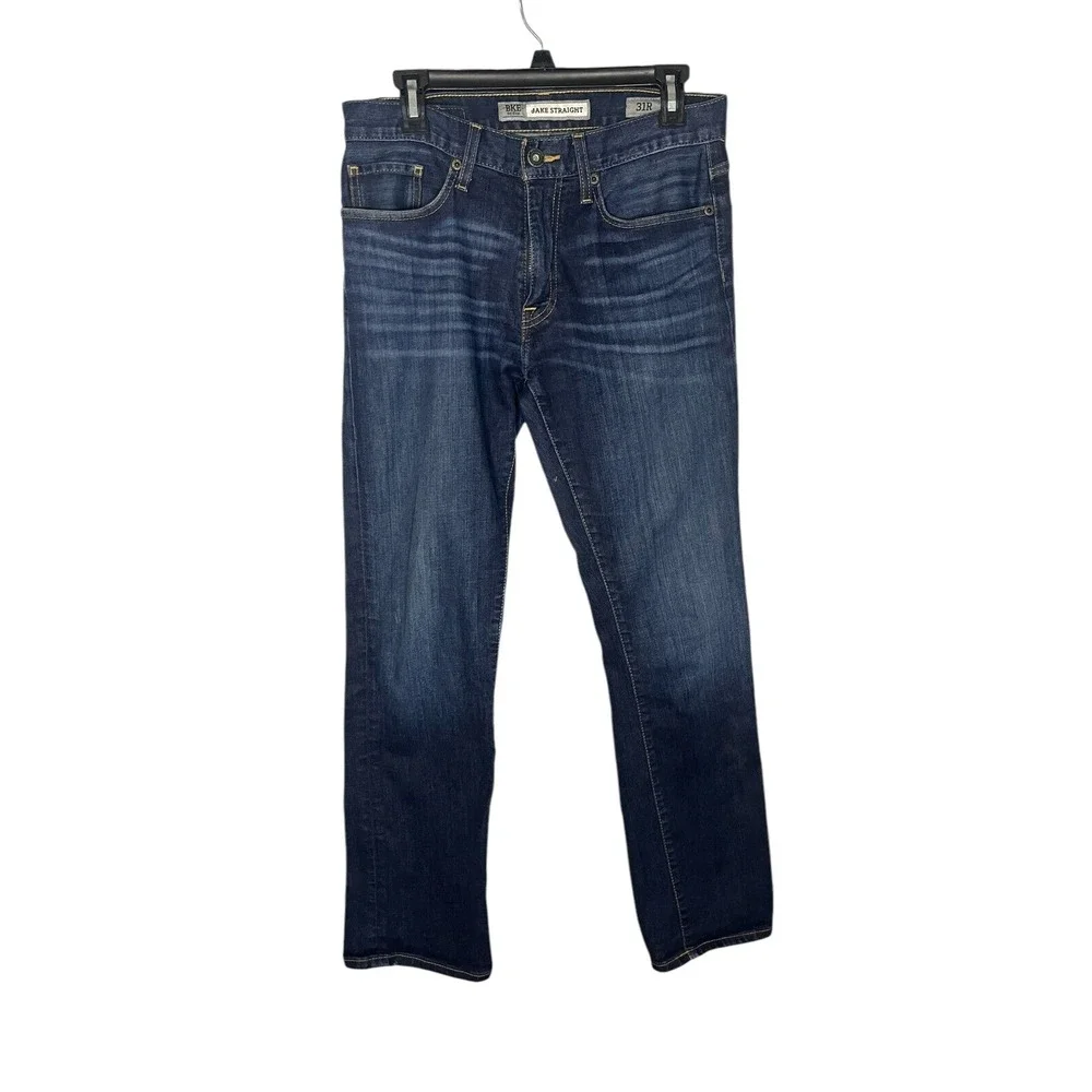 Buckle BKE Denim Men's Jake Straight 31x31 Denim Blue Jeans 31 R Inseam 31